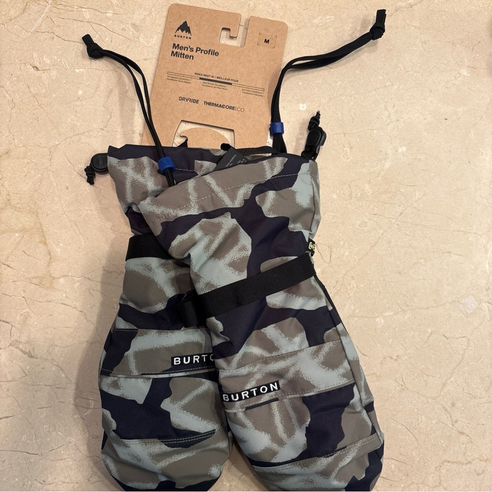 Burton Men’s Profile Mittens - Sz M - Graffiti Camo - NWT